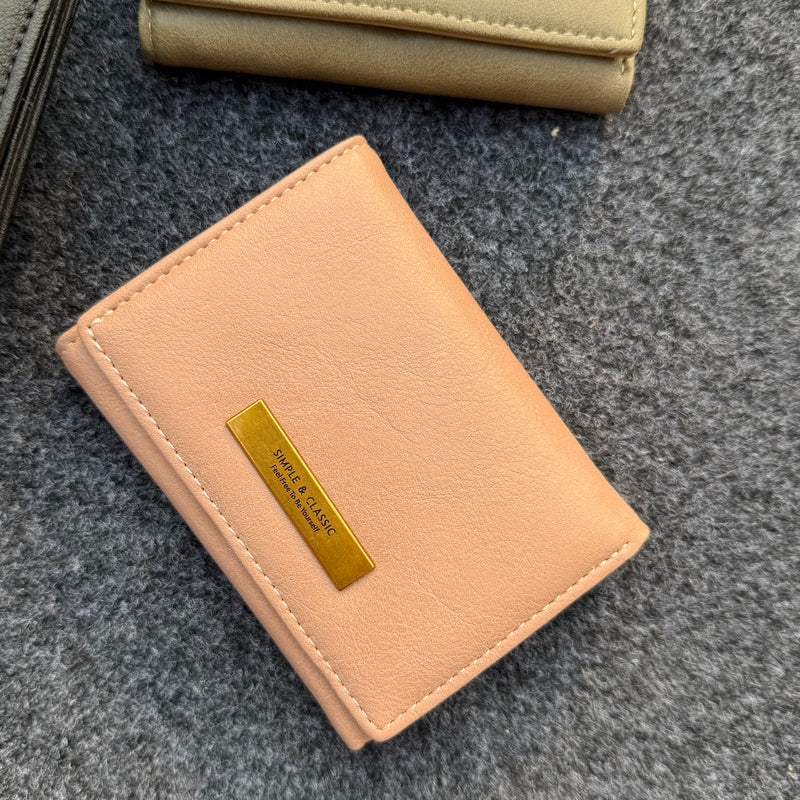 Aesthetic Trifold Mini Wallet