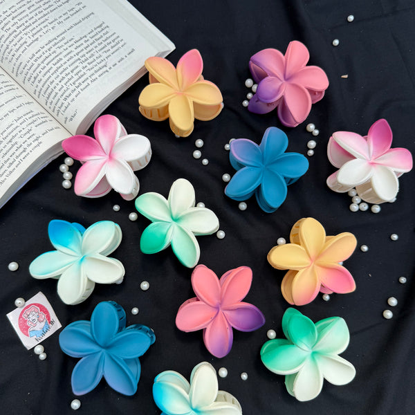 Matte Flower Claw Clip -LARGE