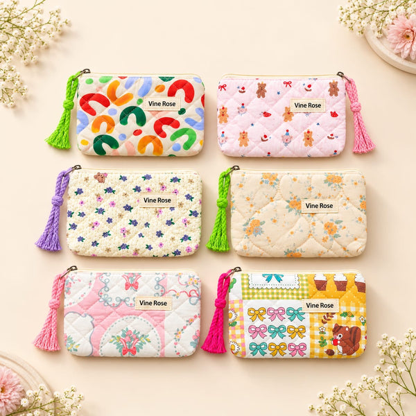 Mini Quilted Multipurpose Pouch