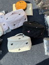 Bow Quilted Vanity Pouch