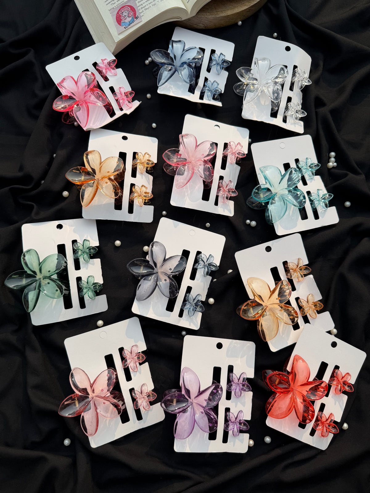 Flower Claw Clip Set