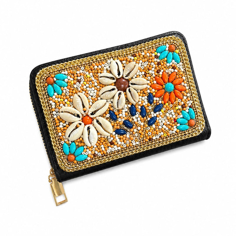 Beaded Handwork Zipper Wallets