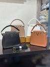 Three Compartment Medium Handbag