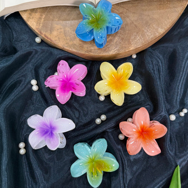 Flower Claw Clip- MEDIUM SIZE