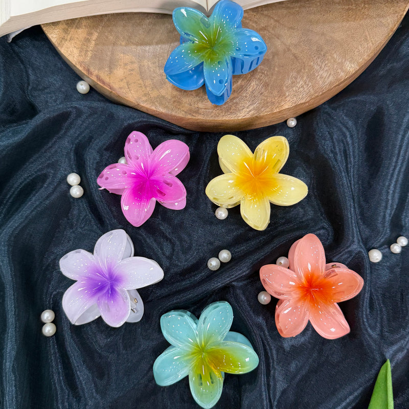 Flower Claw Clip- MEDIUM SIZE