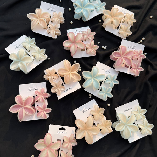Flower Claw Clip Set