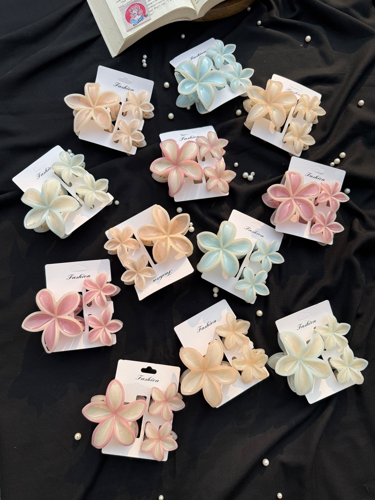 Flower Claw Clip Set