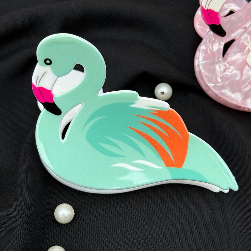 Flamingo Acrylic Claw Clip