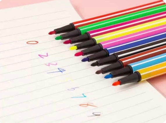 Cartoon Sketch Pen 12 pc set