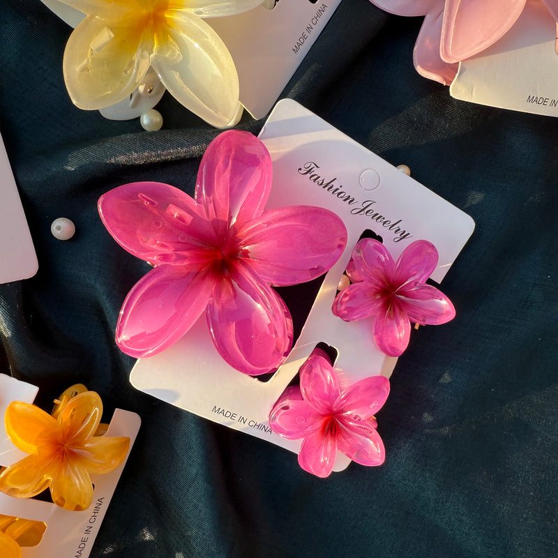 Flower Claw Clip Set