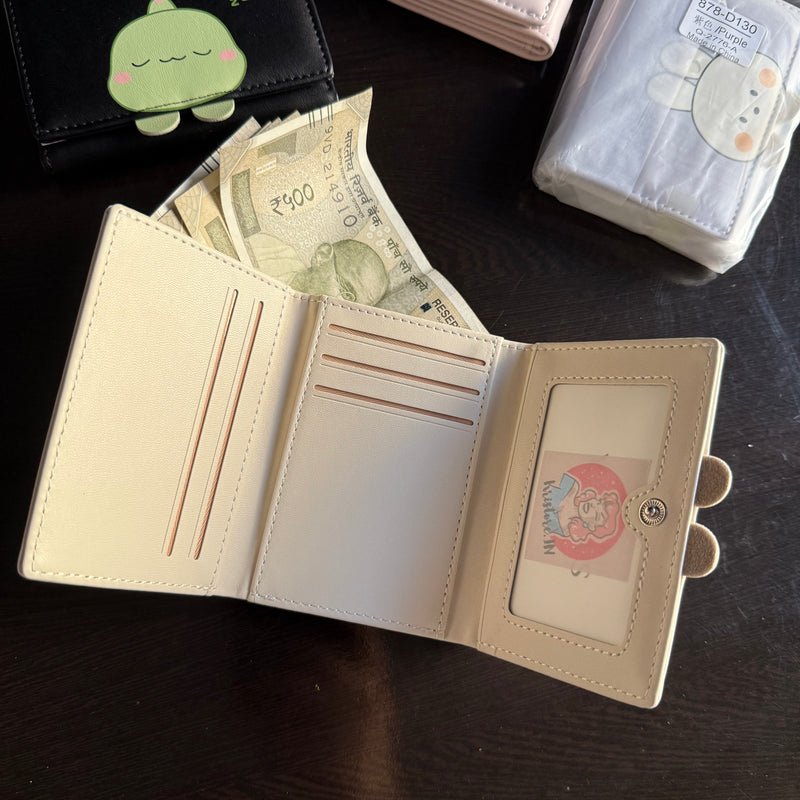 Cute Korean Trifold Wallets