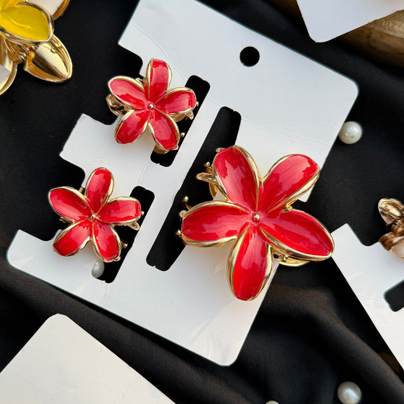 Metallic claw clip set