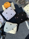 Bow Quilted Large Pouch