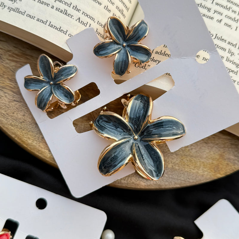 Metallic claw clip set