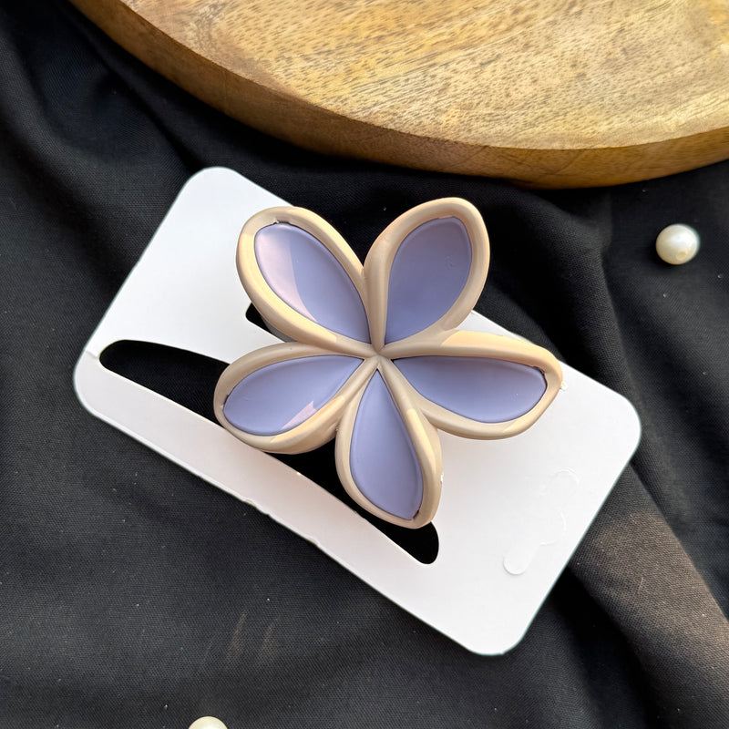 Matte Medium Flower Claw Clip