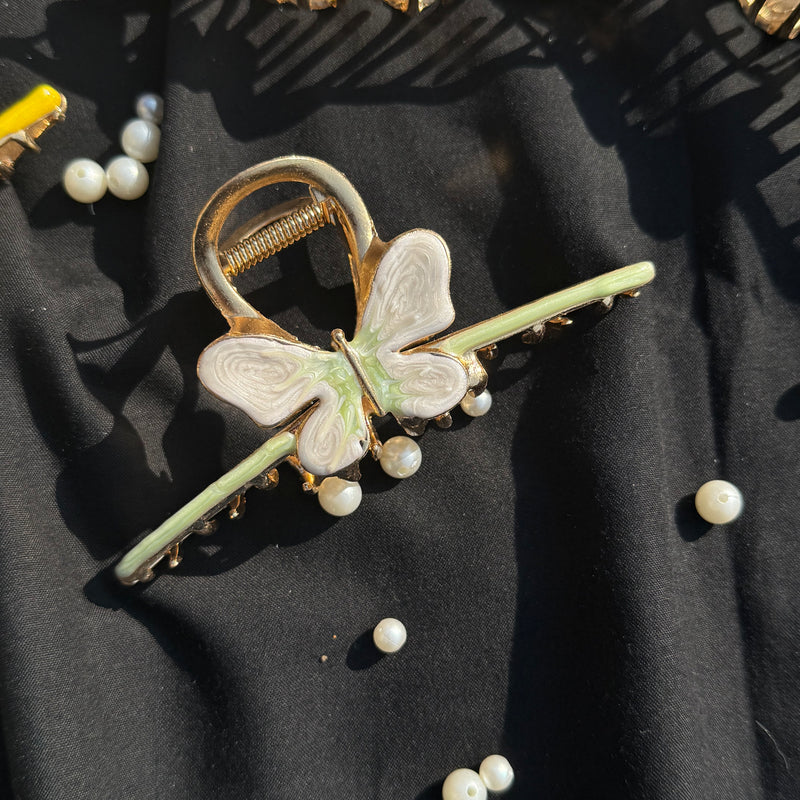 Butterfly Metallic Claw Clip