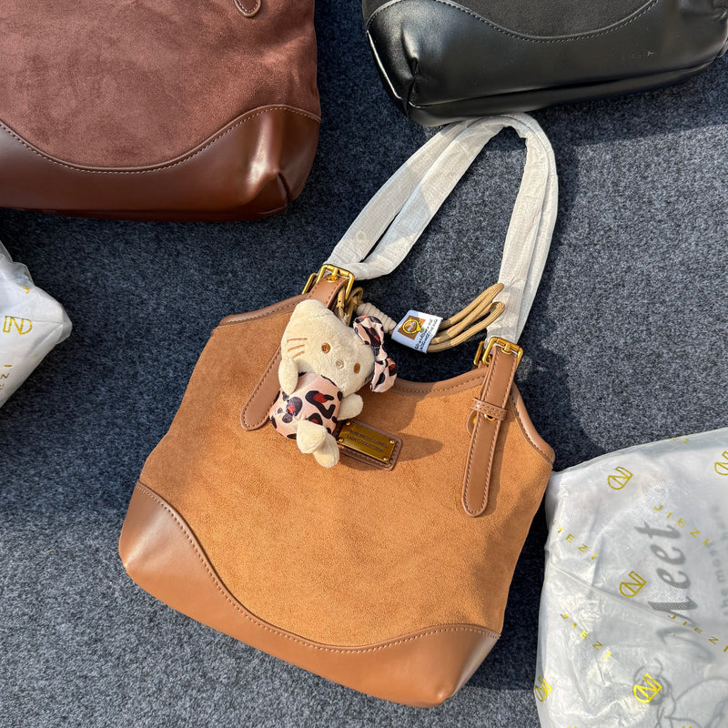 Hello Kitty Suede Handbags