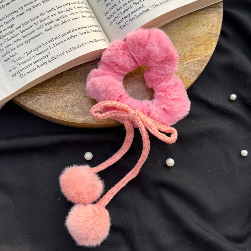 Fur Tulip Scrunchie