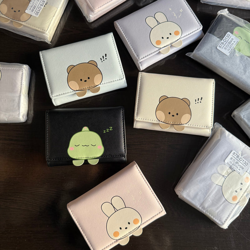 Cute Korean Trifold Wallets