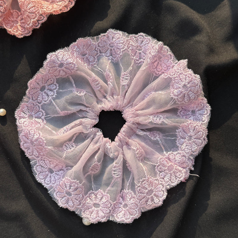 Large Lace Scrunchie