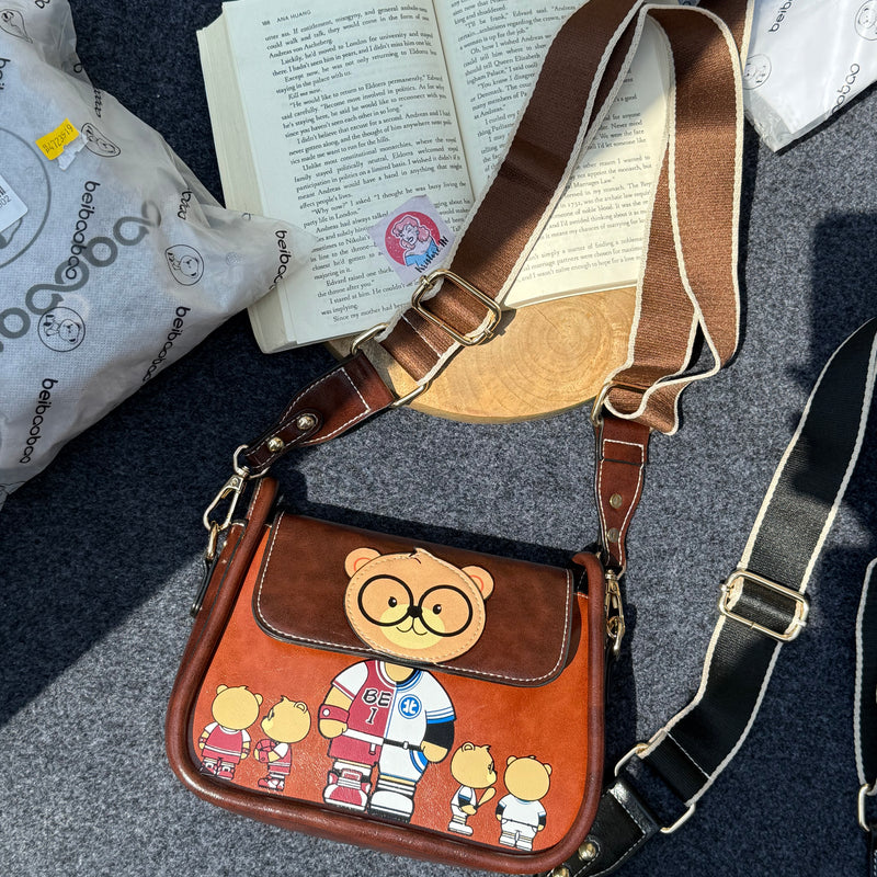 Teddy Wide Strap Bag