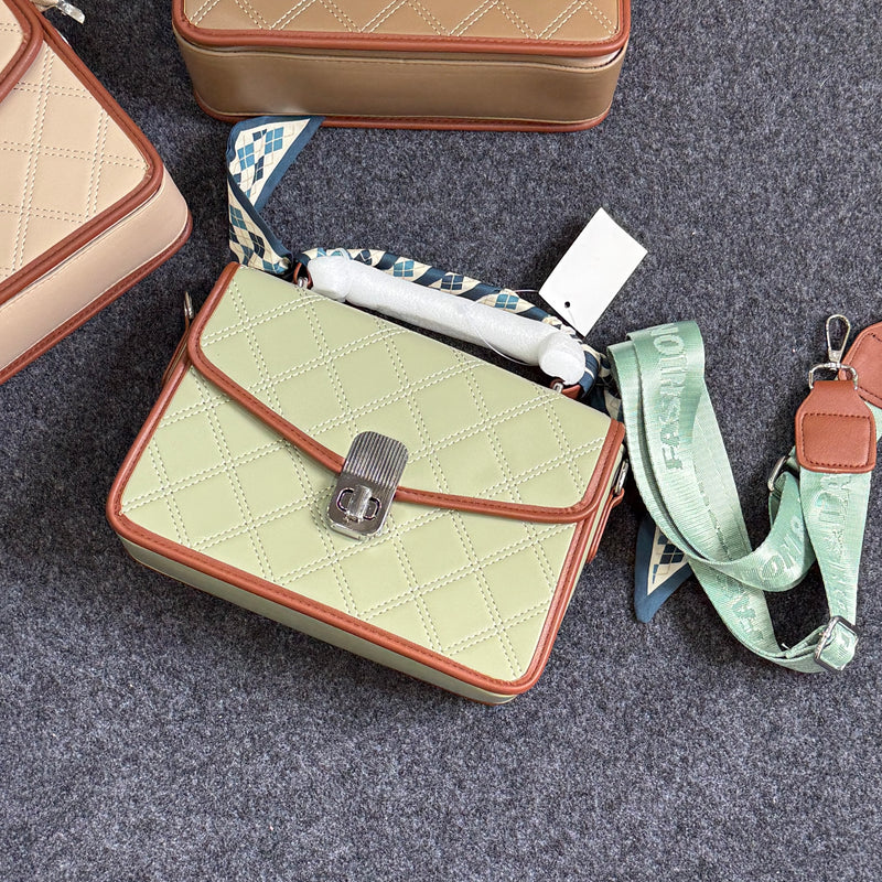 Wide Strap Scarf Sling Bag