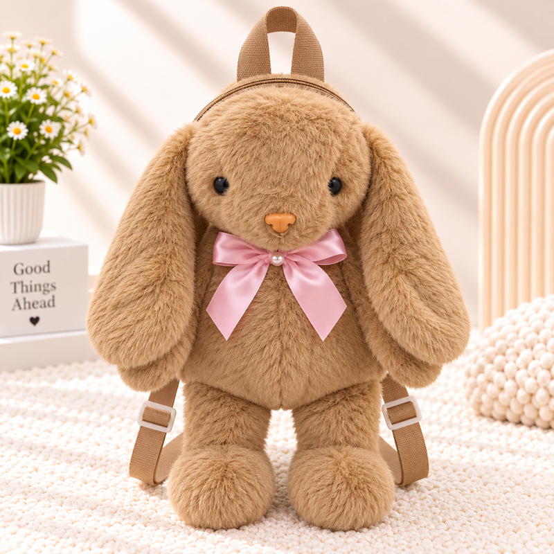 Kids Plushie Bunny Backpack