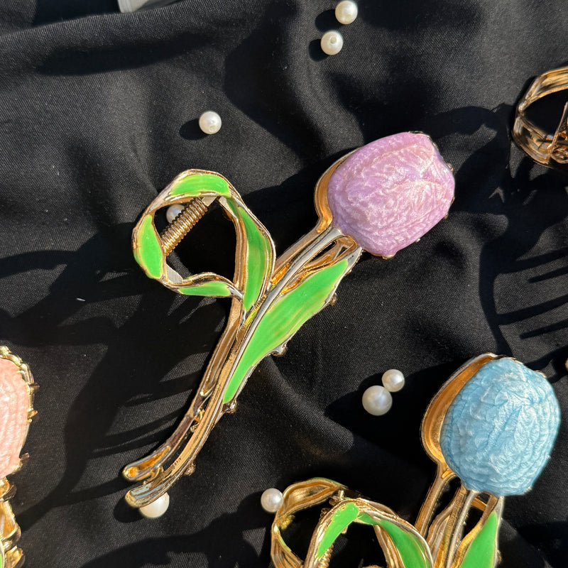 Tulip Metallic Claw Clip
