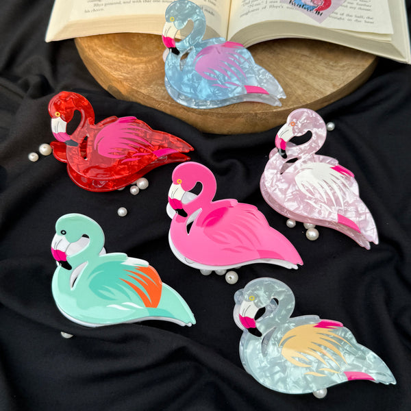 Flamingo Acrylic Claw Clip