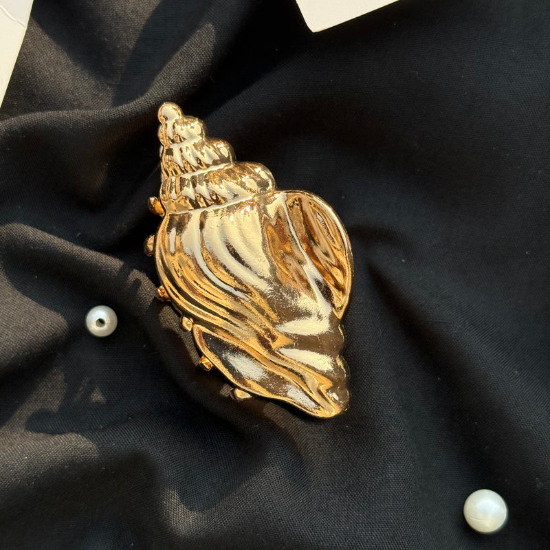 Seashell Metal Claw Clip