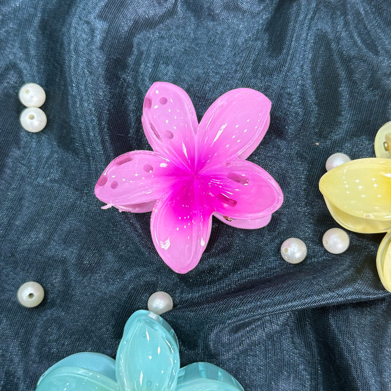 Flower Claw Clip- MEDIUM SIZE