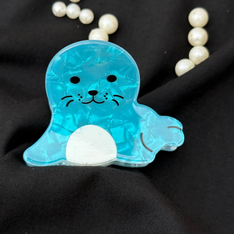 Aquatic Acrylic Claw Clip