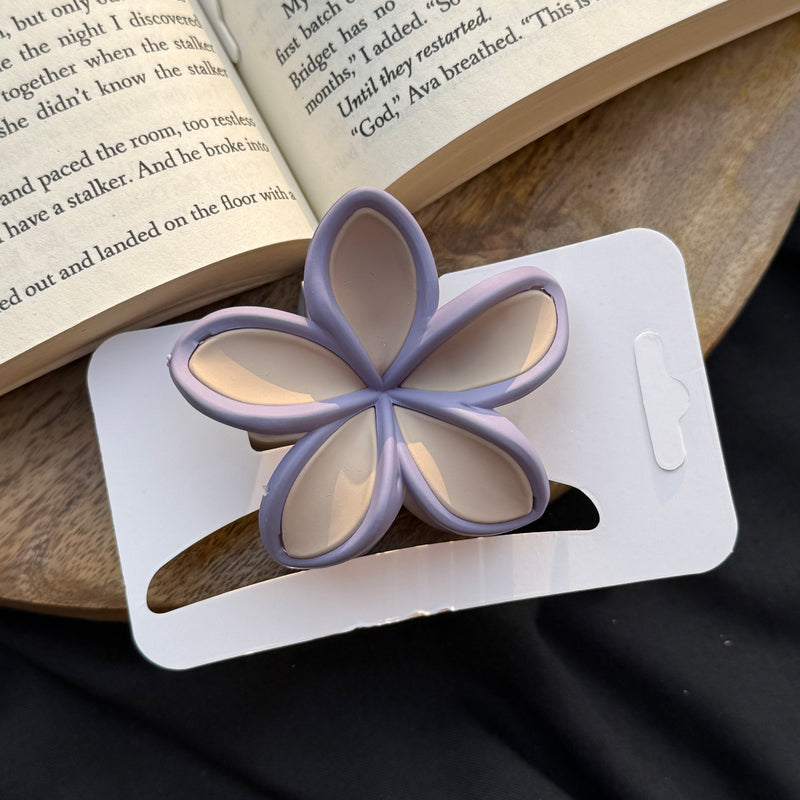 Matte Medium Flower Claw Clip