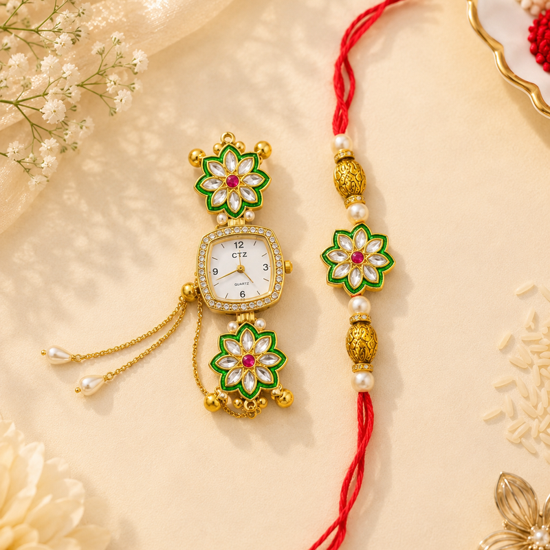 Bhai Bhabhi Combo Rakhi Set