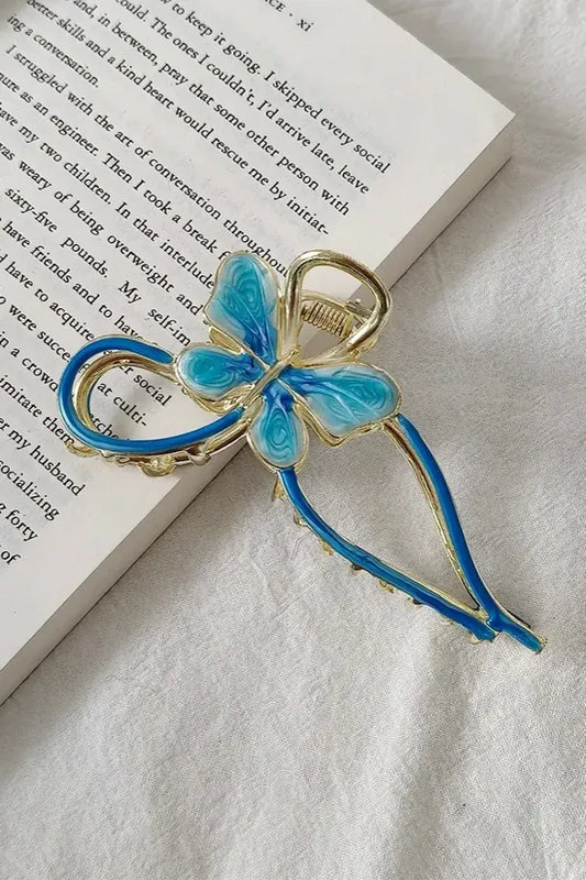 Butterfly Metallic Claw Clip