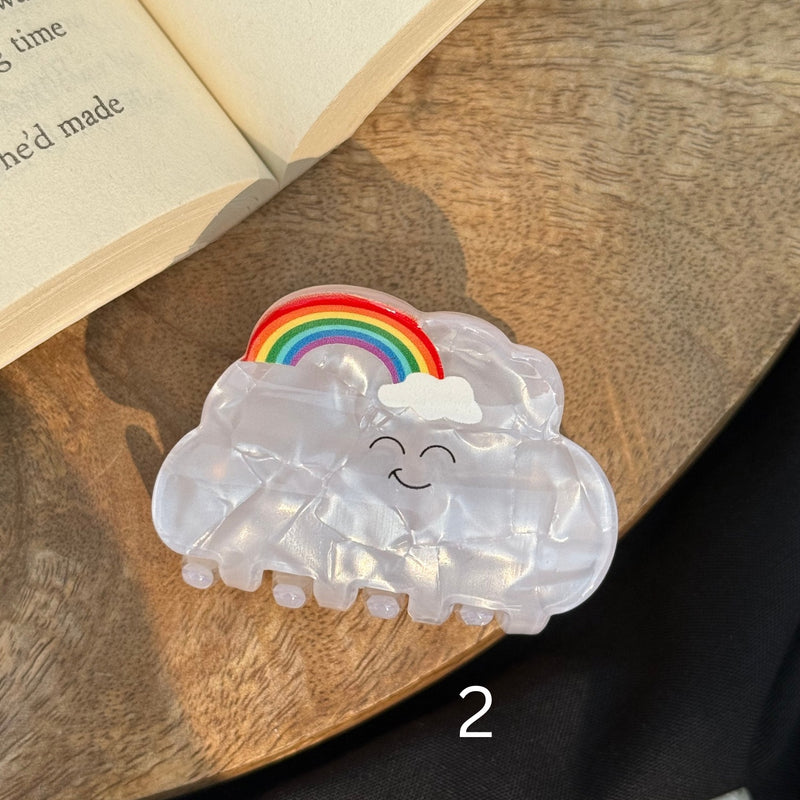 Rainbow  Acrylic Claw Clip