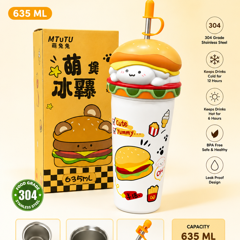 Burger Premium Quirky Sipper