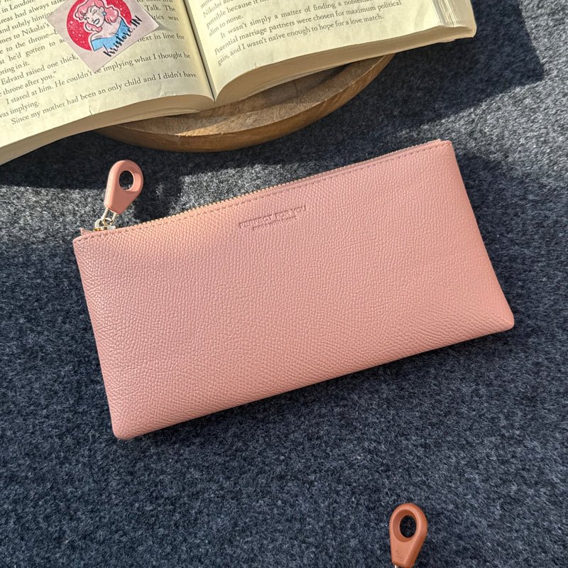 Long premium zipper wallet
