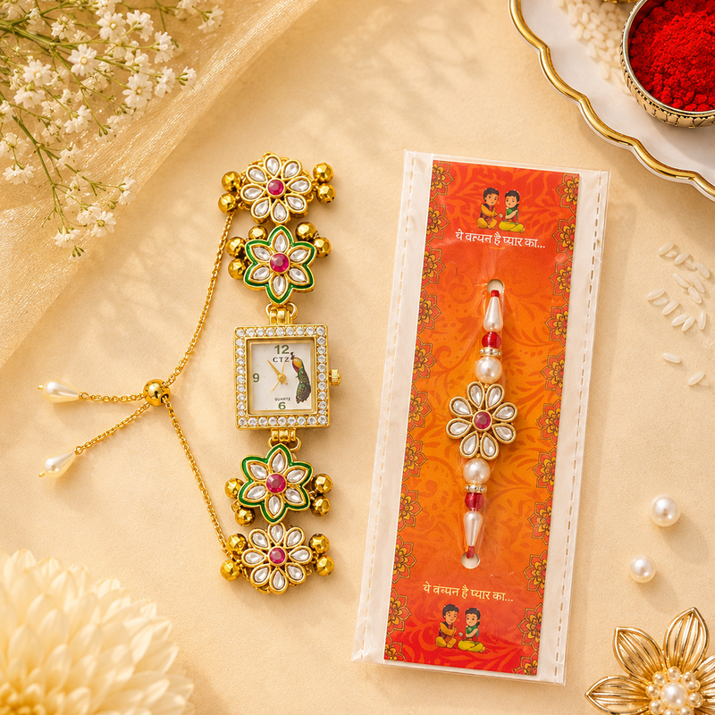Bhai Bhabhi Combo Rakhi Set