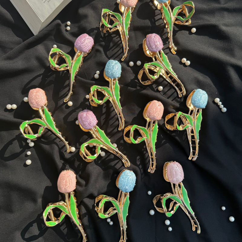 Tulip Metallic Claw Clip