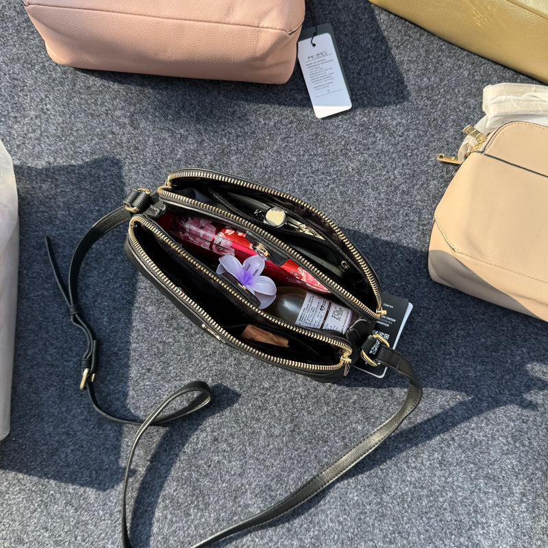 Three Compartment Spacious Sling Bag