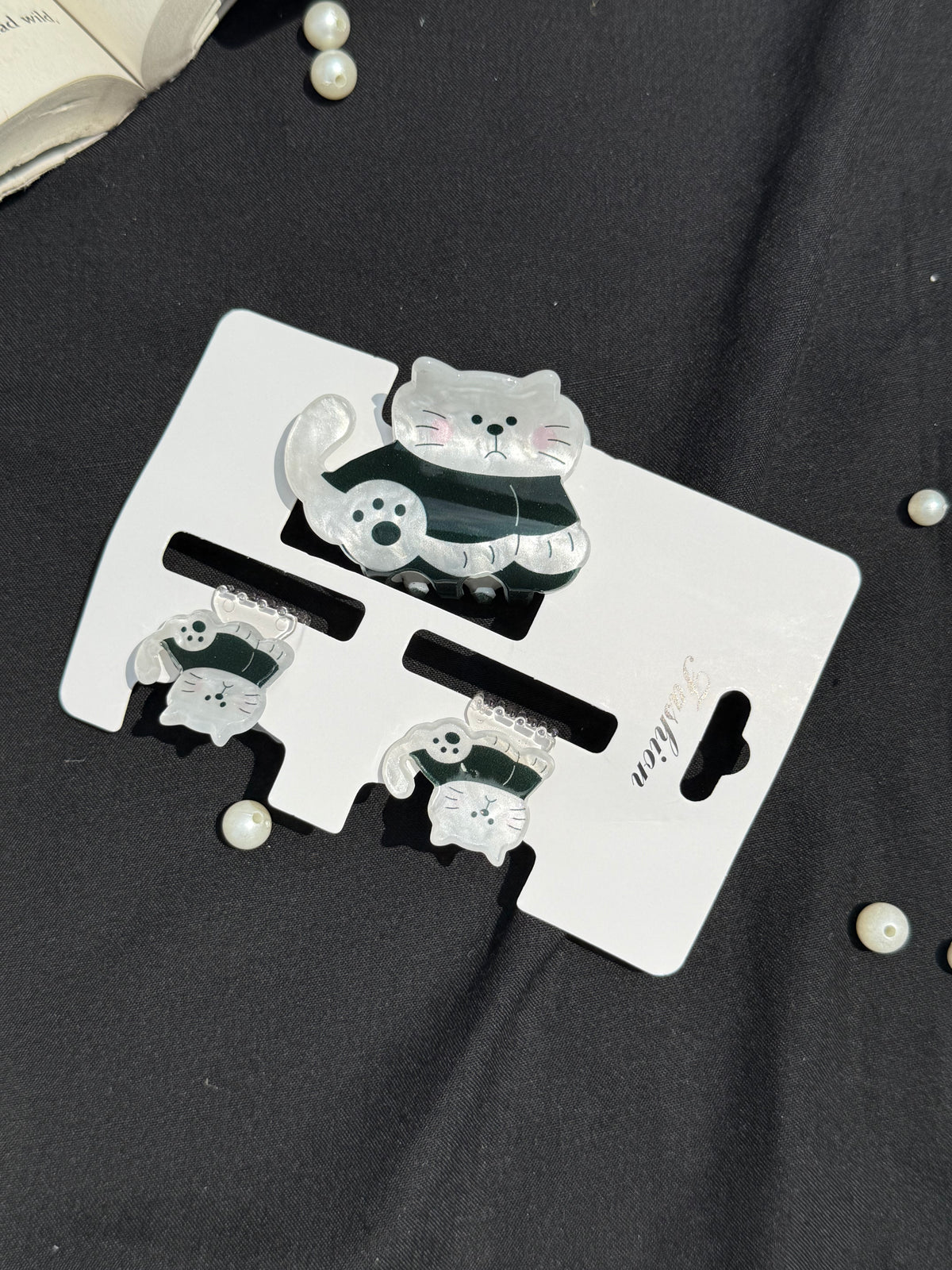 Three set Acrylic Claw Clip