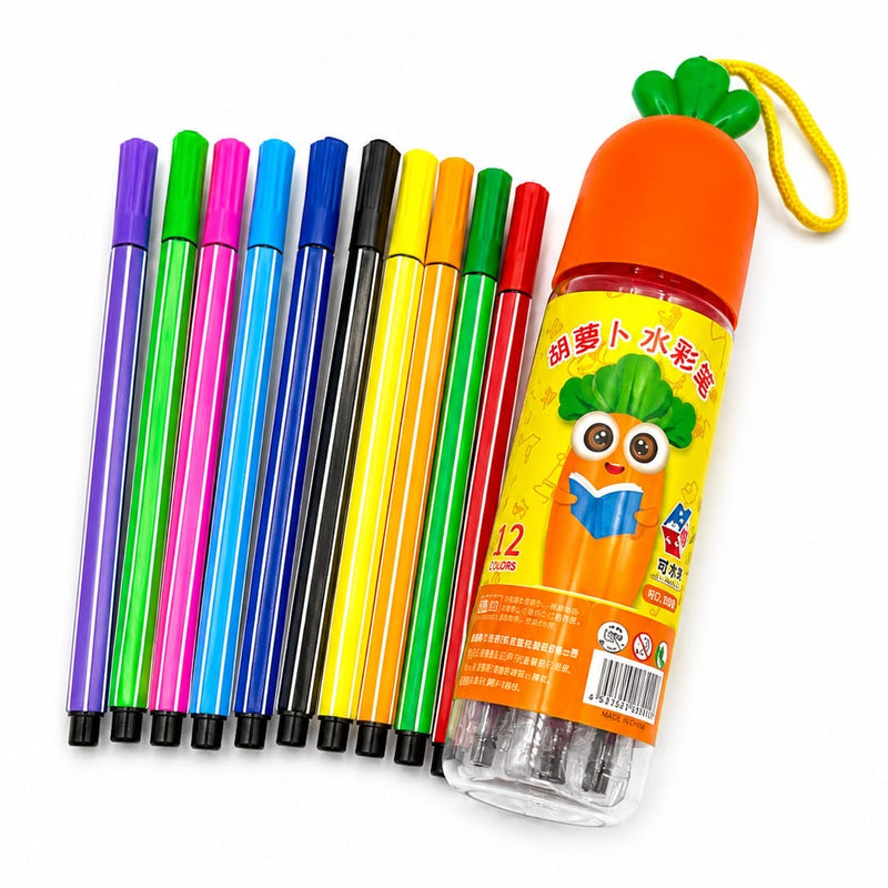 Cartoon Sketch Pen 12 pc set