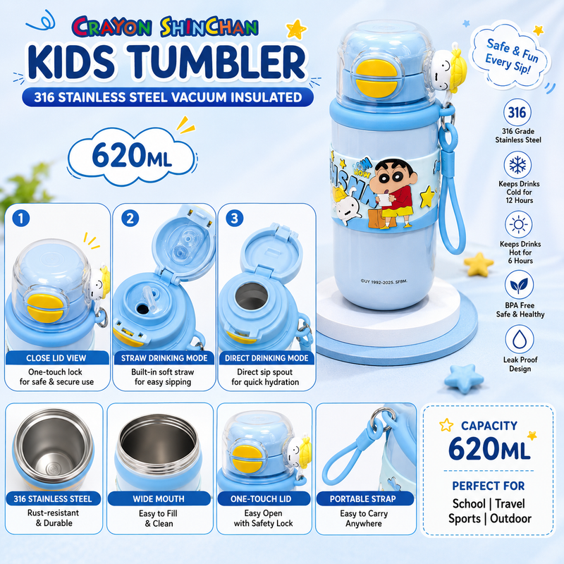 Shinchan Premium Stainless Steel Bottle