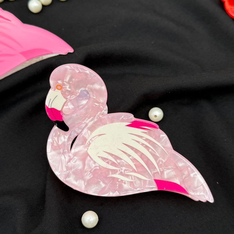 Flamingo Acrylic Claw Clip