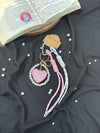 Premium Heart Bag Charm- Pink
