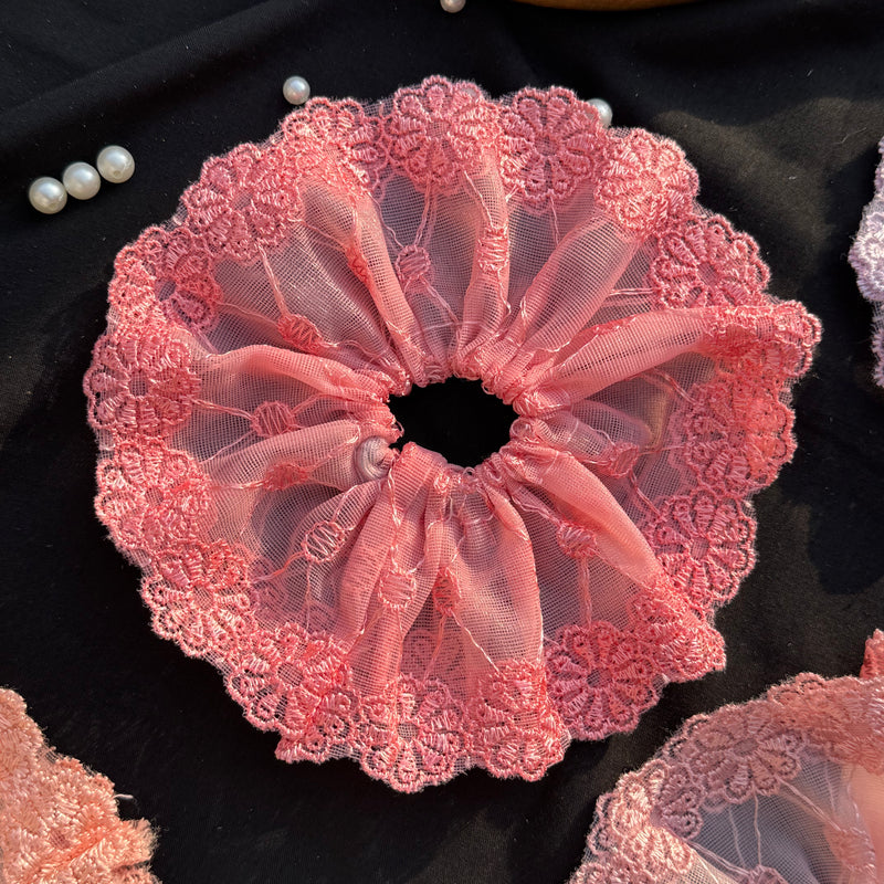 Large Lace Scrunchie