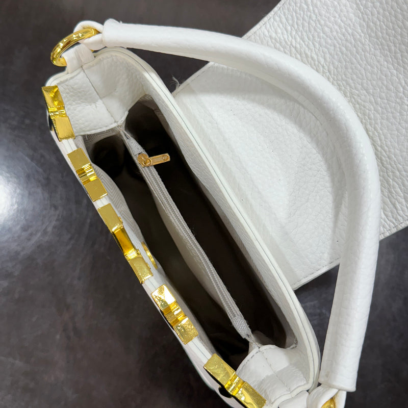 Three Compartment Medium Handbag