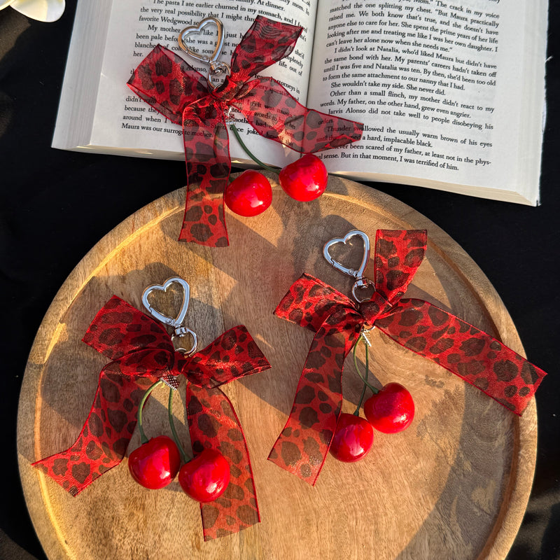 Ribbon Cherry Charm