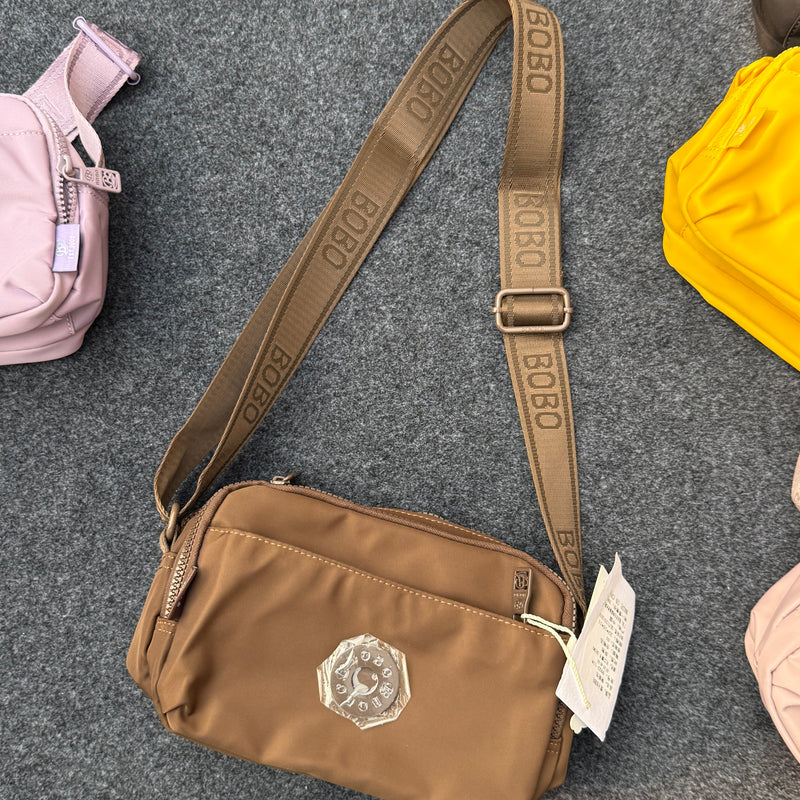 Three Compartment Spacious Crossbody Bag